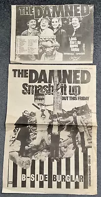 The Damned Vintage 1979 Smash It Up & I Just Cant Be Happy Today Adverts Sounds • £19.99