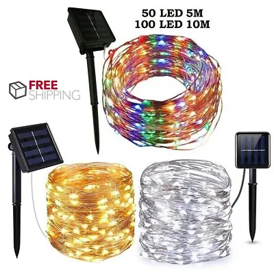 Outdoor Solar String Lights LED Waterproof Copper Wire Xmas Garden Party Decor • $15.19