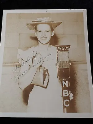 RARE Authentic Autographed Young Minnie Pearl 8x10 Photo Black & White Country • $39.60