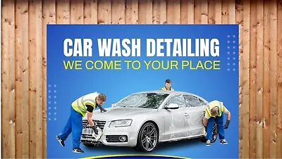 AUTO DETAILING Advertising Vinyl Banner Flag Sign Many Sizes CAR WASH • $412