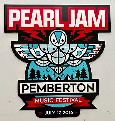 Pearl Jam Official Concert Event Sticker! Pemberton Music Festival July 17 2016 • $25.62