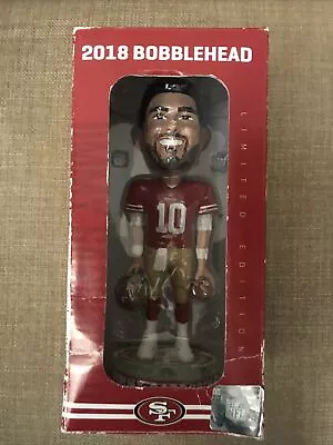 $28.95 • Buy SF San Francisco 49ers JIMMY GAROPPOLO BOBBLEHEAD 2018 SGA Niners NEW In Box