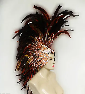 Da NeeNa H043s Feather Vegas Roman Mohawk Showgirl Headdress  • $317.52