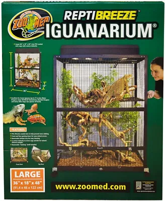 Zoo Med ReptiBreeze Iguanarium Habitat For Large Reptiles 1 Count IA-31 • $465.99