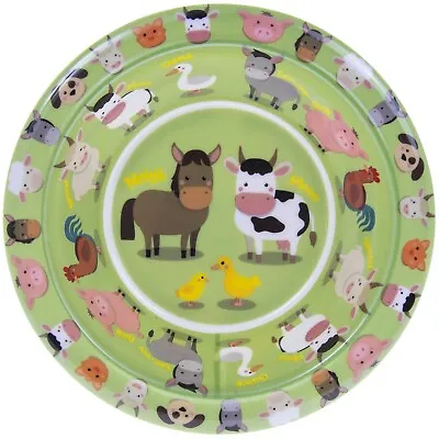 Melamine Farmyard Animals Design Childrens Baby Toddler Kids Training Food Bowl • £4.95