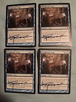 MTG - 4x Mindbreak Trap - Zendikar Mythic - Signed By Artist - Free Shipping! • $245