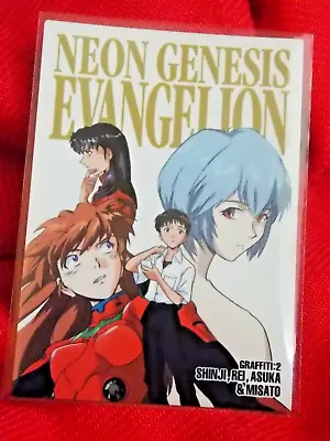 Vintage 1998 Evangelion Misato Rei Asuka & Shinji Trading Card Gr2 Bandai  Anime • £1.99