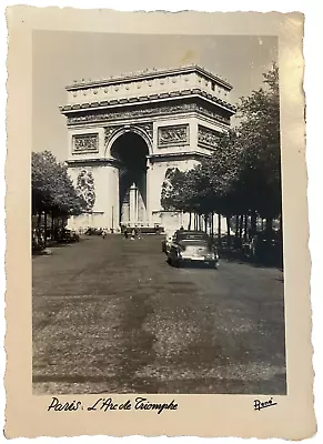 Vintage Postcard: L'Arc De Triomphe Paris Posted June 24 1951 Excel Cond • $2.50