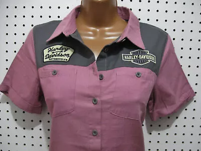 XL Nwt Harley-Davidson Women's Modern Mechanic Colorblock Shirt 96282-23VW • $88.32