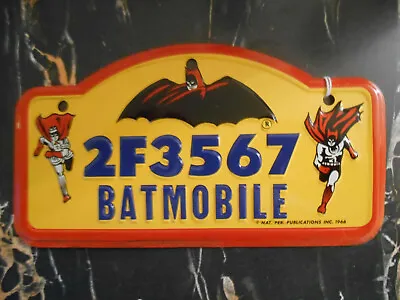 1966 Batmobile License Plate Batman Plate • $170.18