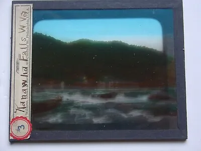 Antique Glass Photo Magic Lantern Slide Kanawha Falls WVA WV West Virginia • $19.95