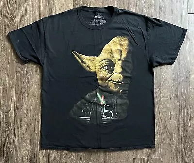 Star Wars Yoda Shirt Mens XL Mad Engine Return Of The Jedi Big Face Movie VTG • $27.99