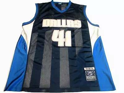 Delf K&S Sportswear NBA Dallas Mavericks #41 Dirk Nowitzki Sewn Jersey Mens 2XL • $23.99