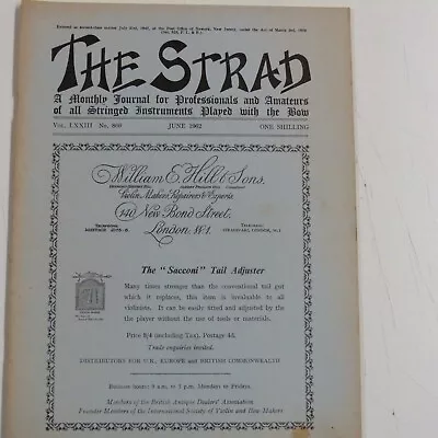 The Strad Magazine June 1962  Giofredo Cappa Violin / Chicago Symph. Orchestra • $8.84