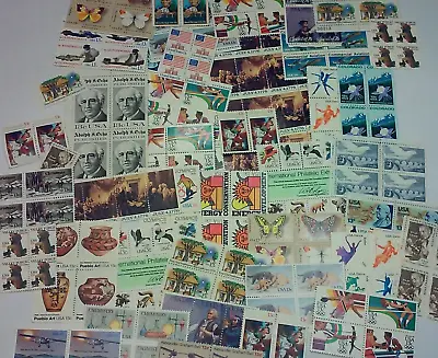 Usable 100 Assorted Mixed Multiples & Singles Of 13¢ US Postage Stamps FV $13.00 • $11