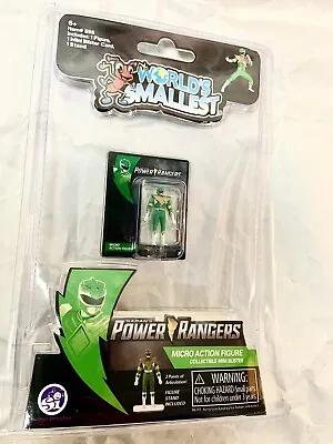 $18.99 • Buy World's Smallest Mighty Moprhin Power Rangers Green Ranger Micro Figure