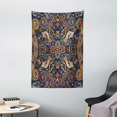 Paisley Tapestry Moroccan Floret Antique Print Wall Hanging Decor • $32.99