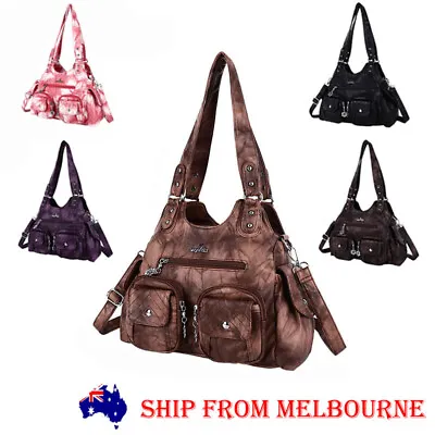 Angel Kiss Women's Soft Leather Handbag PU Leather Shoulder Bag Casual Bag • $59