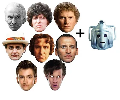 £15.99 • Buy Doctor Who 50th Anniversary Variety 9 Set Card Face Masks With Classic Cyberman 