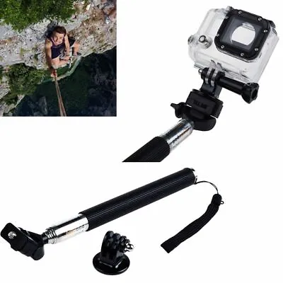 Camera Handheld Monopod Selfie Stick Telescopic Pole For GoPro Hero 1 2 3 4 5 6 • £5.99