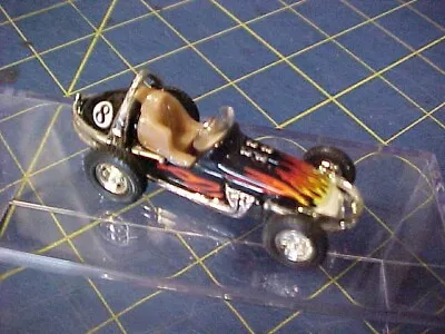 Loose Hot Wheels Midget Sprint Race Car!  Real Riders  #8 Black With Flames • $19.95