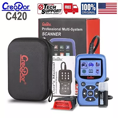 Creator C420 For BMW & OBDII Code Reader ABSSASSRSEPB Diagnostic OBD2 Scanner • $40.49