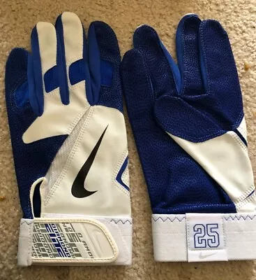 Nike Batting Gloves Size Xl Blue And White #25 • $50