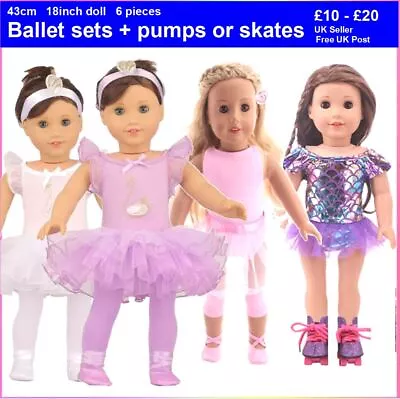 Bundle 18  Doll Clothes Shoes Ballet Set Track Suit. Our Generation Baby Born AG • £6