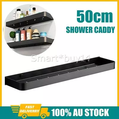 Kitchen Bathroom Shower Shelf Storage Caddy Aluminium Wall Mounted Rack AUS • $22.97