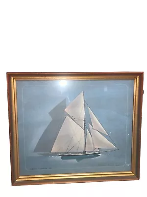 John Mecray 1977 Nautical Marine Lithograph Puritan Vs. Genesta Signed Numbered • $499.99