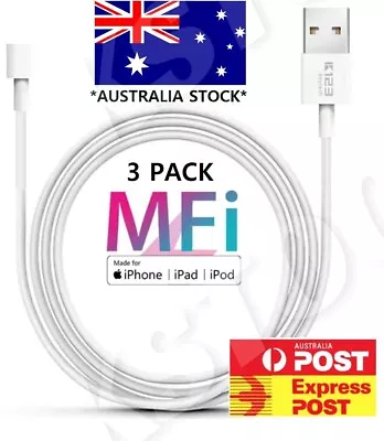 3X GENUINE MFI Certified Lightning Cable For Apple IPhone 14 13 12 11 X PRO MAX • $10.95