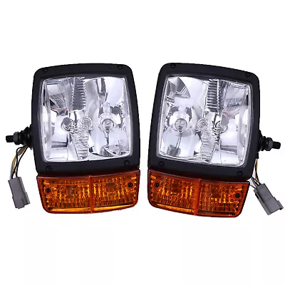 Headlamp LH 11170059 + RH 11170060 For Volvo G900 L90E L70E L60E L110E L120E • $125.58