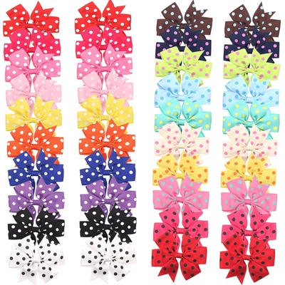 $16.14 • Buy Pack Of 40 Hair Bows For Girls Grosgrain Ribbon Toddler Hair Accessories