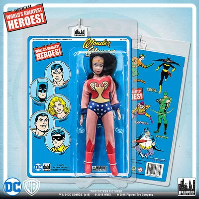 Official DC Comics Wonder Woman 8 Inch Action Figure On Retro Card • $26.98