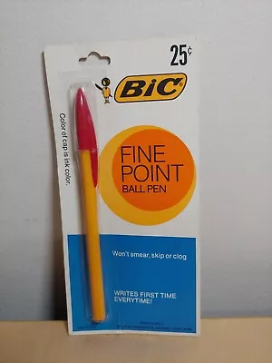Vintage BIC Accountant Fine Ball Point Pen Red Ink #F25B - NOS Dried Out Ink • $13.99