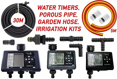 £7.20 • Buy Programmable Rain Delay Water Timers, COMPLETE IRRIGATION KITS, Porous, Hose