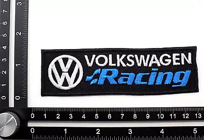 VW VOLKSWAGEN RACING EMBROIDERED PATCH IRON/SEW ON ~4-7/8'' X 1-3/8  DAKAR WRC K • $6.99
