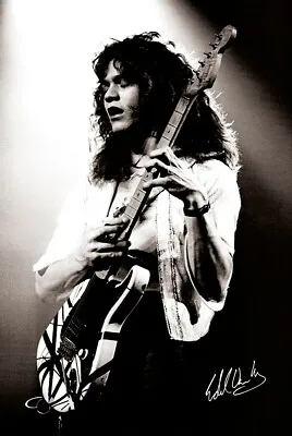 Eddie Van Halen 24x36 Poster Guitar Legend Icon Great Goat Rock Music Fender Fun • $17.99