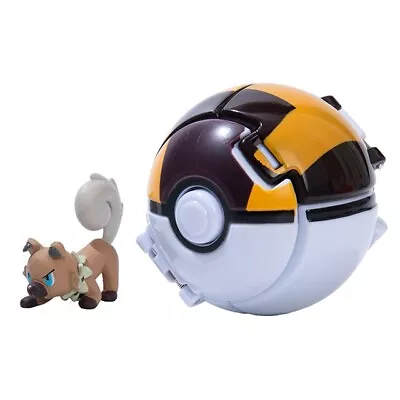 Pokeball Anime Figure Rockruff Ultra Ball Toy Action Model Gift • $25