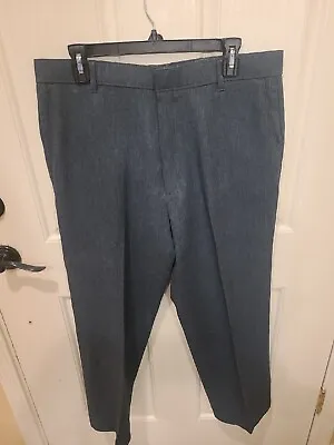 Levis Action Slacks Pants Mens 36 X 27 Vintage Gray Polyester Rockabilly Western • $14.99