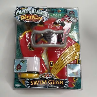 Vintage 2002 Power Rangers Wild Force Red Swim Gear Manley Quest Toy • $149.99