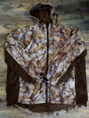 Habit Scent-Factor Camouflage Jacket Coat Mens Size Large Hooded Full Zipper • $25.99