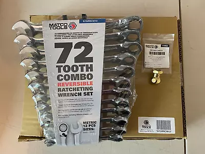 New Matco 12 Pc 72 Tooth 12. Metric Reversible Combo Ratcheting Wrench Set&Hex • $76