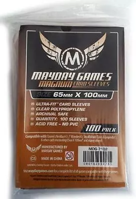 Mayday - Magnum Copper  7 Wonders  Card Sleeves - Brown 100ct - New • £4.53