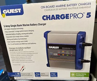 Guest BATTERY CHARGER On-Board Marine BoatPro 5 12V 5 Amp Single Bank. NEW • $85.99