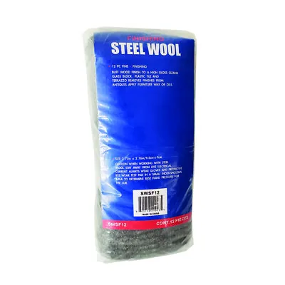 Robtec Grade #0000 Super Fine Steel Wool Pads (12-Pack) • $8.95