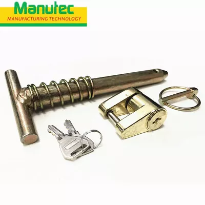 $42 • Buy Manutec Trailer Hitch Draw Bar T Pin Treg Lock For Off Road Coupling Adapter SB
