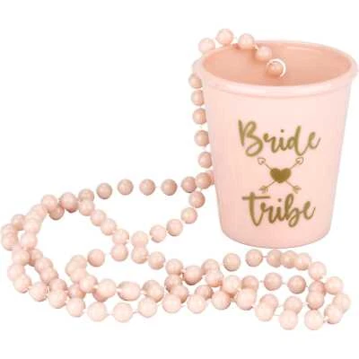 Bachelorette Party Hens Night Bride Tribe Girls Night Pink Shot Glass Necklace • $3.99
