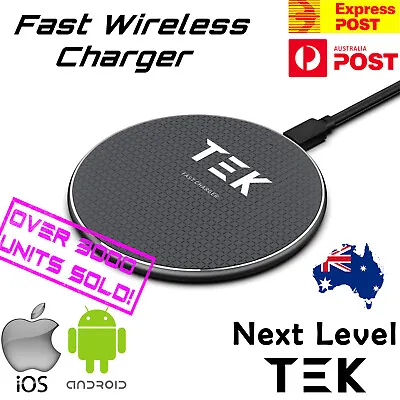 $10 • Buy Qi Wireless Charger FAST Charging Pad For IPhone 12 13 Pro Samsung S20 S21 S22