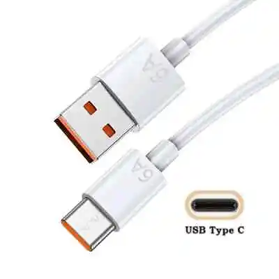 6A 100W USB Type C Super-Fast Charge Cable Cell Phone Cables For Android 1M • $2.20